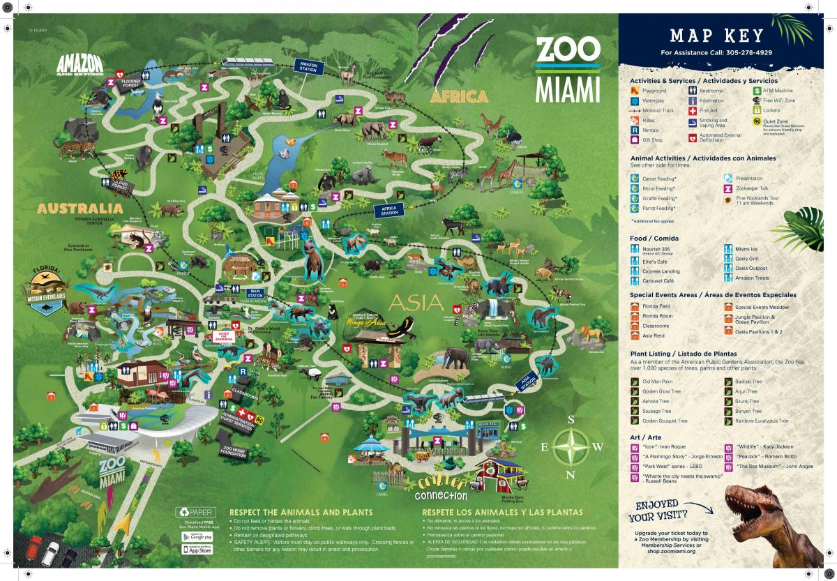 le zoo de Miami carte