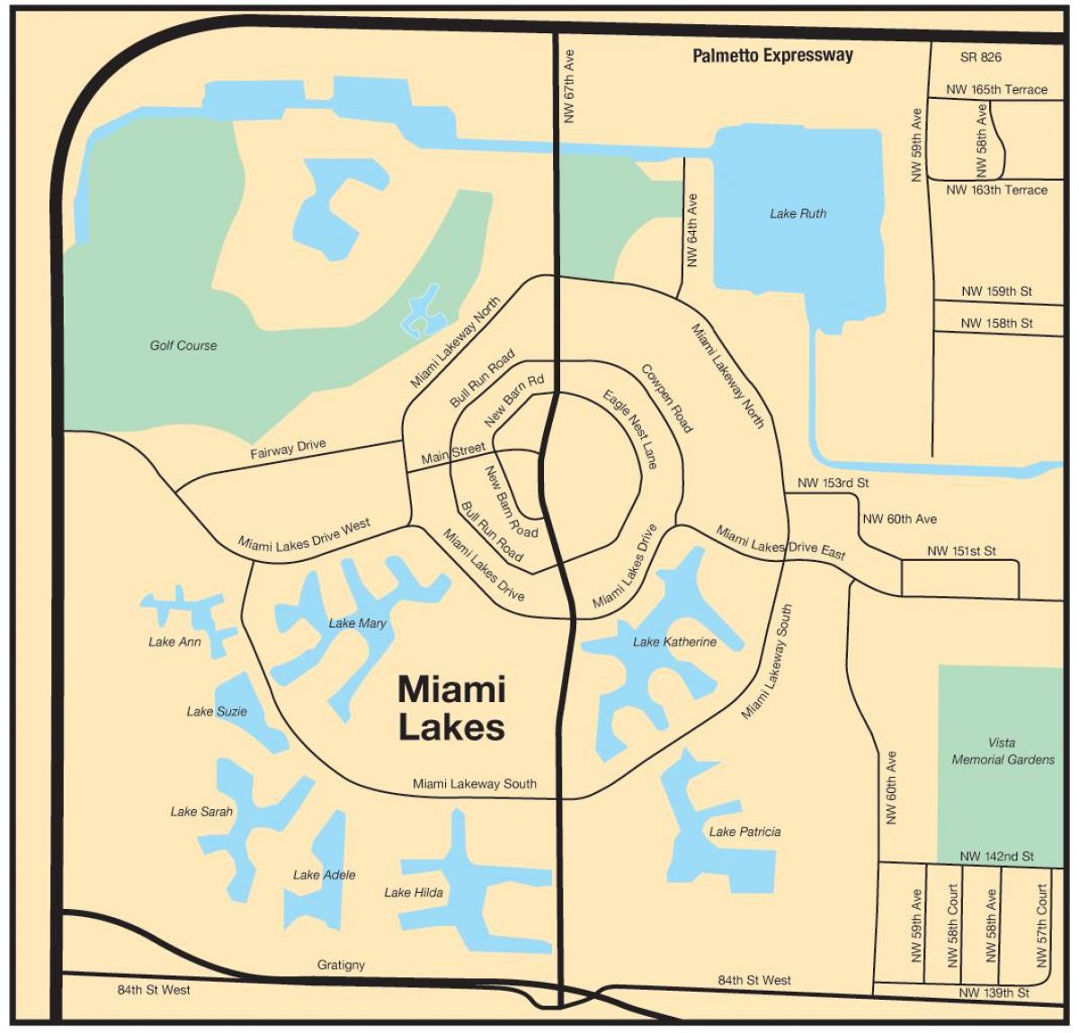la carte de Miami lakes