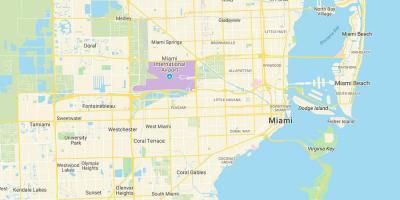 La carte de Miami FL