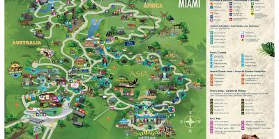 Le Zoo de Miami carte